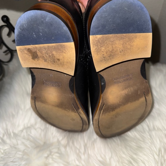 Johnston & Murphy Black Leather Oxfords Conrad Cap toe - Picture 7 of 10